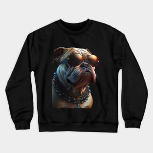 Dog Wearing Sunglasses Crewneck Sweatshirt